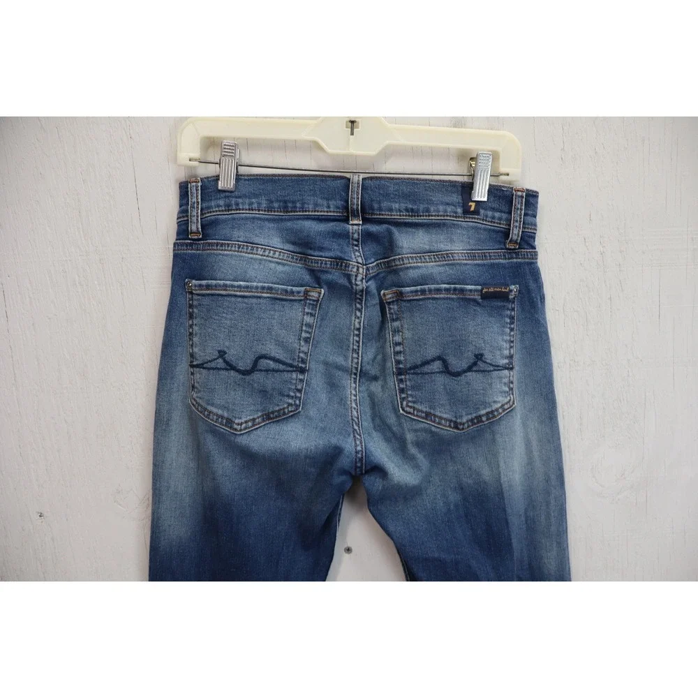 Mens 7FAM Seven 7 For All Mankind Jeans Pants Slimmy Size 30x32 Blue Stretch